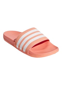 Adilette Cloudfoam Plus Stripes Slides Peach/Pink