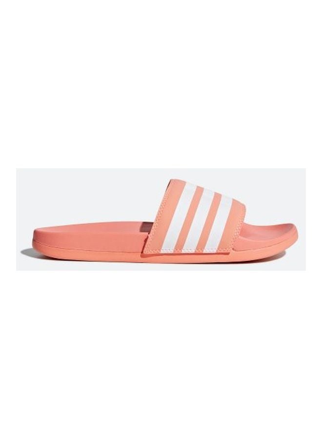 Adidas - Adilette Cloudfoam Plus Stripes Slides Peach/Pink - Image 1