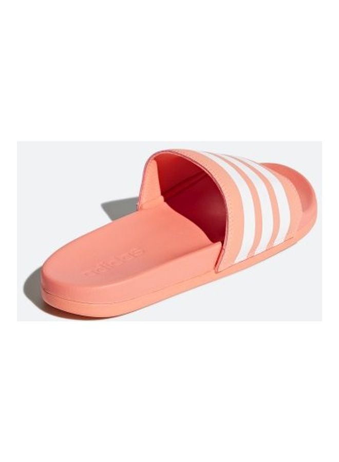 Adidas - Adilette Cloudfoam Plus Stripes Slides Peach/Pink - Image 1