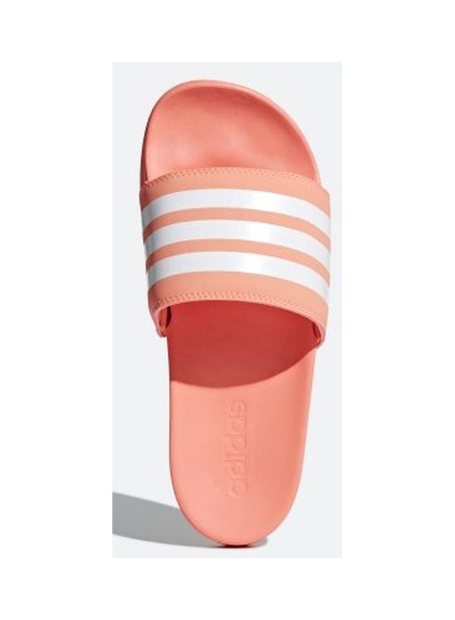 Adidas - Adilette Cloudfoam Plus Stripes Slides Peach/Pink - Image 1