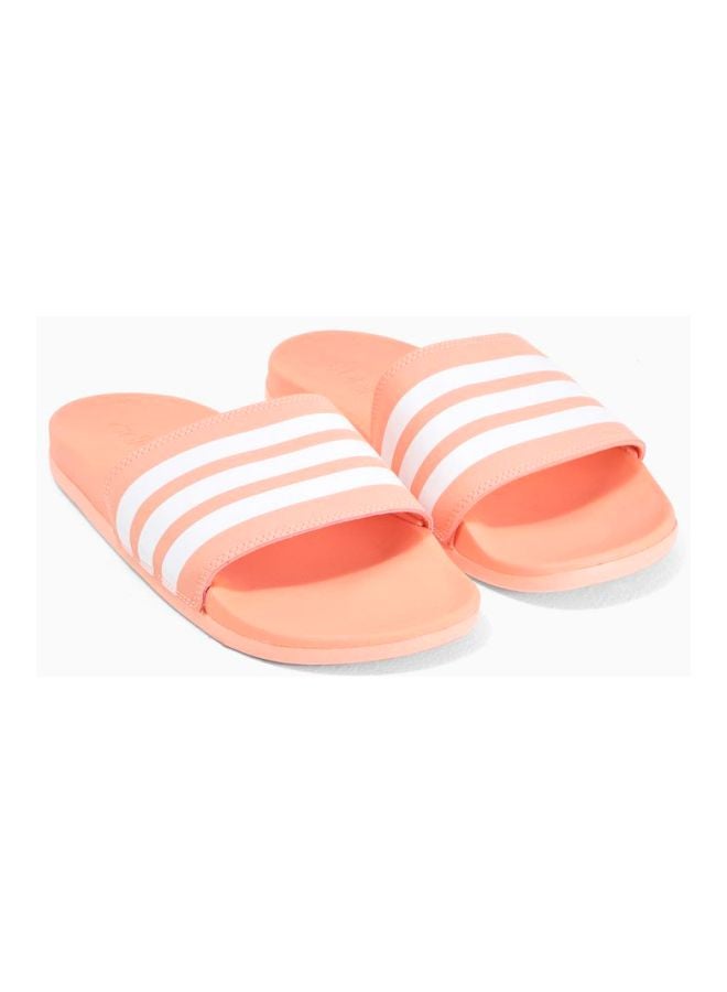 Adidas - Adilette Cloudfoam Plus Stripes Slides Peach/Pink - Image 1
