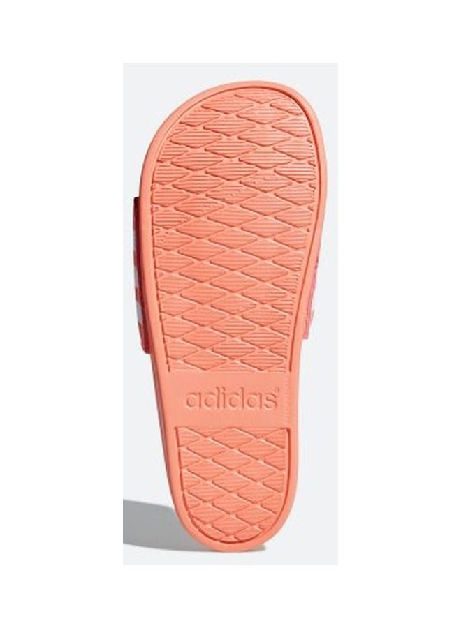 Adidas - Adilette Cloudfoam Plus Stripes Slides Peach/Pink - Image 1