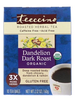 teeccino Dandelion Dark Roast Organic Roasted Herbal Tea 2.12ounce  - Image 1