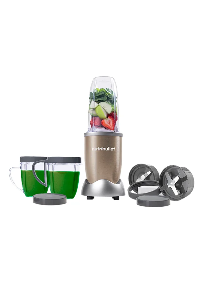 نوتري بوليت طقم خلاط احترافي وعالي السرعة من 12 قطعة بقدرة 900 وات 700 ml 900 W NB9-1212 ذهبي نحاسي