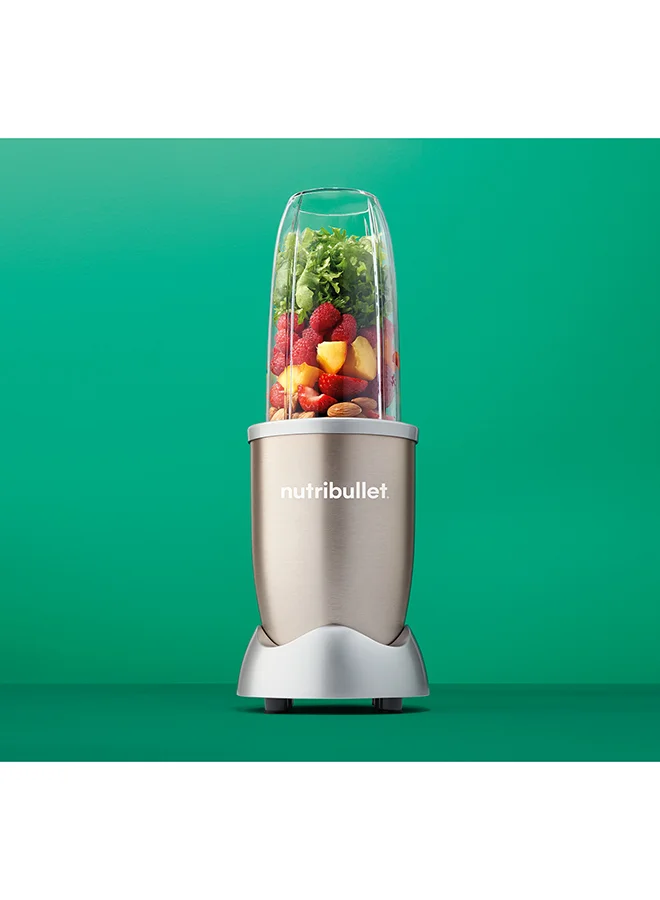 نوتري بوليت طقم خلاط احترافي وعالي السرعة من 12 قطعة بقدرة 900 وات 700 ml 900 W NB9-1212 ذهبي نحاسي