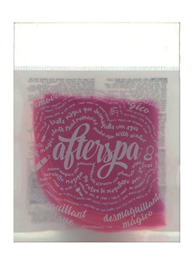 afterspa Magic Make Up Remover Reusable Cloth Pink - Image 1