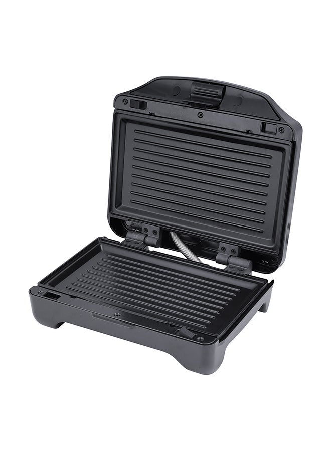GEEPAS - 2 Slice Sandwich Maker - Cooks Crispy Sandwiches - Cool Touch Handle, Automatic Temperature Control and Non-Stick Plate - Breakfast Sandwiches & Cheese Snack 750.0 W GSM5425 Silver - Image 1
