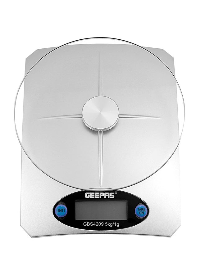 GEEPAS Portable Digital Kitchen Scale 5Kg White - Image 1