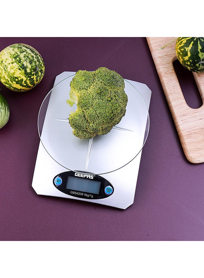 GEEPAS Portable Digital Kitchen Scale 5Kg White - Image 5