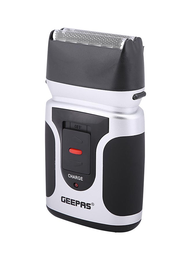 GEEPAS - GSR110N 2 In Men's Rechargeable Shaver With Nose Trimmer - Mobile Shaver, Water Proof, Cordless Body Groomer With 2 Rapid Reciprocating Blades For Skin Comfort, Nose Trimmer Black/Gray - Image 1