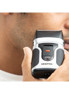 GEEPAS Double-Head Washable Travel Shaver For Men With Ultra-Precise Blade Ergonomic Design, Lightweight, Compact And Portable Design Black/Grey  - Image 5