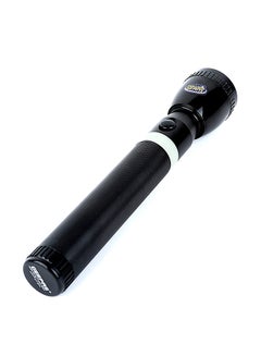 GEEPAS Rechargeable LED Flashlight 287mm- Hyper Bright White with 4-5 Hours Working Rechargeable & High Capacity Battery, Hyper Bright & Tough | Ideal for Patrolling, Trekking, Emergency Power Cut Black 287mm  - Image 2