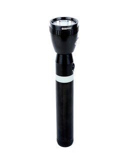 GEEPAS Rechargeable LED Flashlight 287mm- Hyper Bright White with 4-5 Hours Working Rechargeable & High Capacity Battery, Hyper Bright & Tough | Ideal for Patrolling, Trekking, Emergency Power Cut Black 287mm  - Image 3