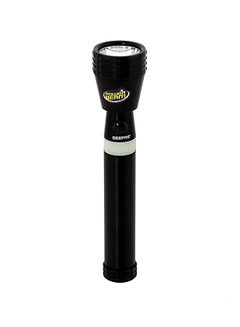 GEEPAS Rechargeable LED Flashlight Aluminium Torch /3000mAh Battery /Ideal for Campaigning, Trekking, Outdoor Activities Black 242mm  - Image 3