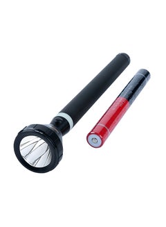 GEEPAS 470mm Hyper Bright Cool White Rechargeable LED Flashlight with Charging Adaptor 7000mAh NI-CD Battery Black Black 47cm  - Image 4