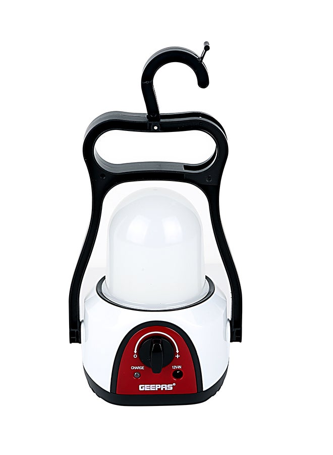 GEEPAS - Rechargeable Camping Lantern, 48 Pcs LED Light Dimmer Function - 360 Degree Rotation - Portable, Lightweight, Carry Handle | 2 years warranty White/Red/Black - Image 1