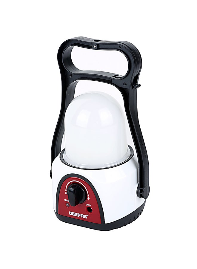 GEEPAS - Rechargeable Camping Lantern, 48 Pcs LED Light Dimmer Function - 360 Degree Rotation - Portable, Lightweight, Carry Handle | 2 years warranty White/Red/Black - Image 1