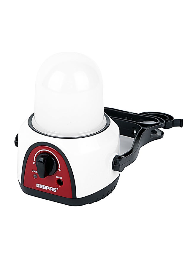 GEEPAS - Rechargeable Camping Lantern, 48 Pcs LED Light Dimmer Function - 360 Degree Rotation - Portable, Lightweight, Carry Handle | 2 years warranty White/Red/Black - Image 1