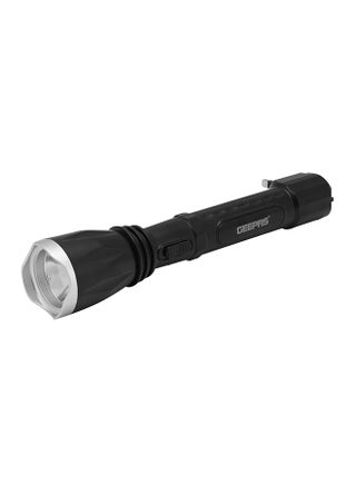 مصباح يدوي LED بسطوع مرتفع قوي ومتين بتصميم يسع بالجيب قابل للشحن أسود 5.5x31سم - v1588350842/N13429132A_1