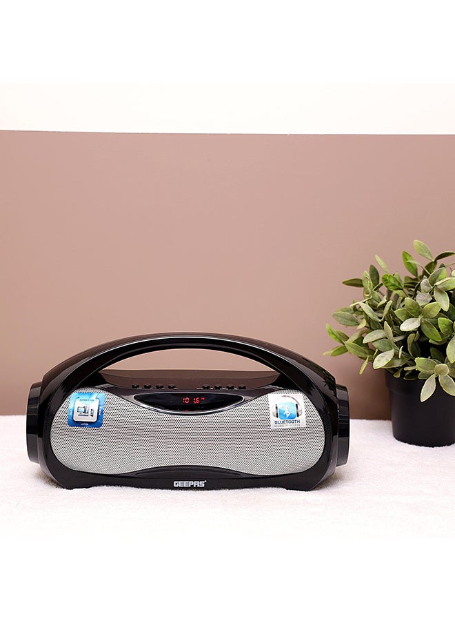 GEEPAS - Rechargeable Bluetooth Speaker Black - Image 1