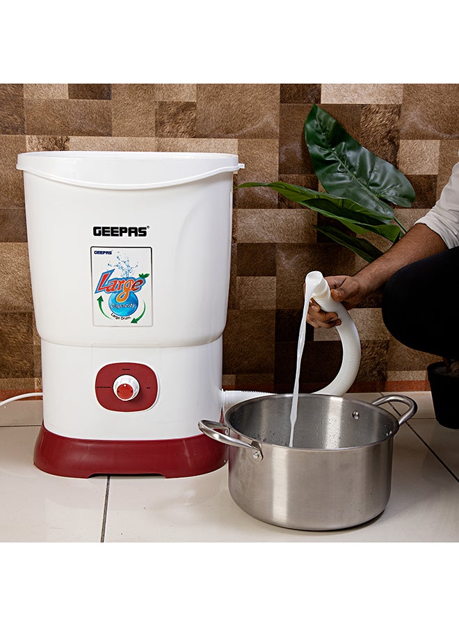 GEEPAS - Geepas GLM18013 Portable Laban Maker | Powerful Copper Motor,Transparent Cover, Removeable Drain Pipe, Compact & Lightweight, Quick & Easy GLM18013 White/Blue - Image 1
