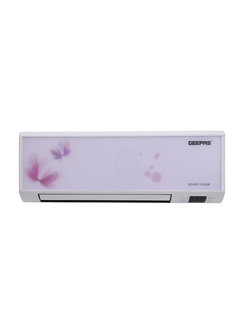 PTC Wall Heater with Remote Control | Upright or Flatbed, Adjustable Thermostat with 2 Heat Settings & Overheat Protection - Lightweight Heater with Cooling Option | 2 Year Warranty GWH9242 White
