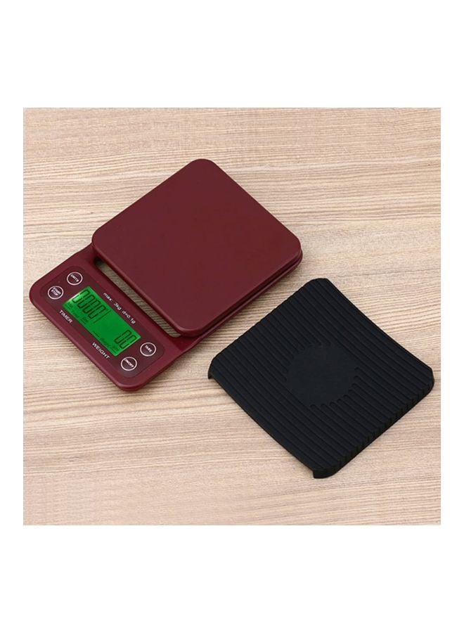 Accurate Coffee Drip Scale Burgendy 20centimeter - Image 4