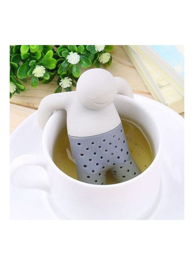 Generic - Silicone Tea Infuser White/Grey 14cm - Image 1