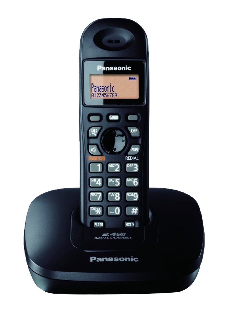 Panasonic Digital Cordless Phone With Stand Black 