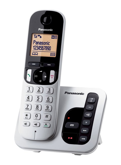 DECT Cordless Phone With Answering Machine White/Black