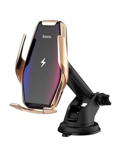 Automatic Induction Wireless Charging Car Holder Gold/Black - v1588427167/N37740069A_1