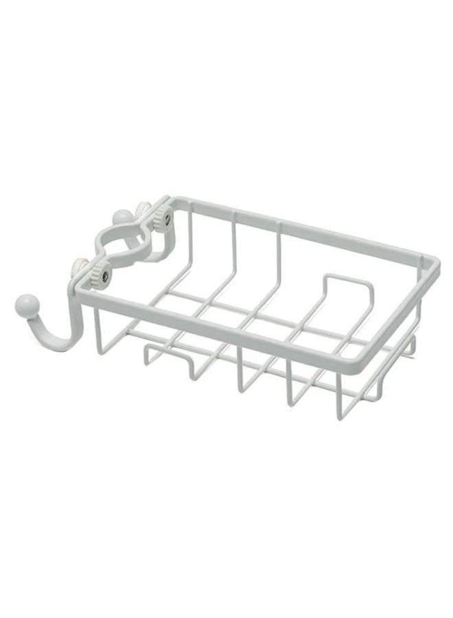 Faucet Bathroom Storage Rack With Hook White