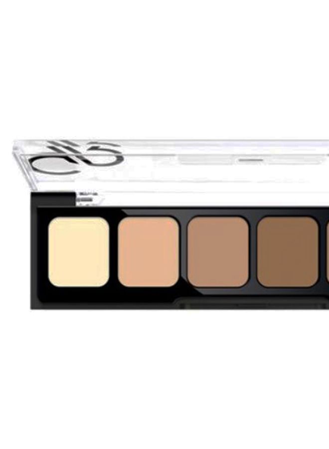 جولدن روز علبة خافي عيوب البشرة الكريمي من 6 ألوان متعدد الألوان - Image 2