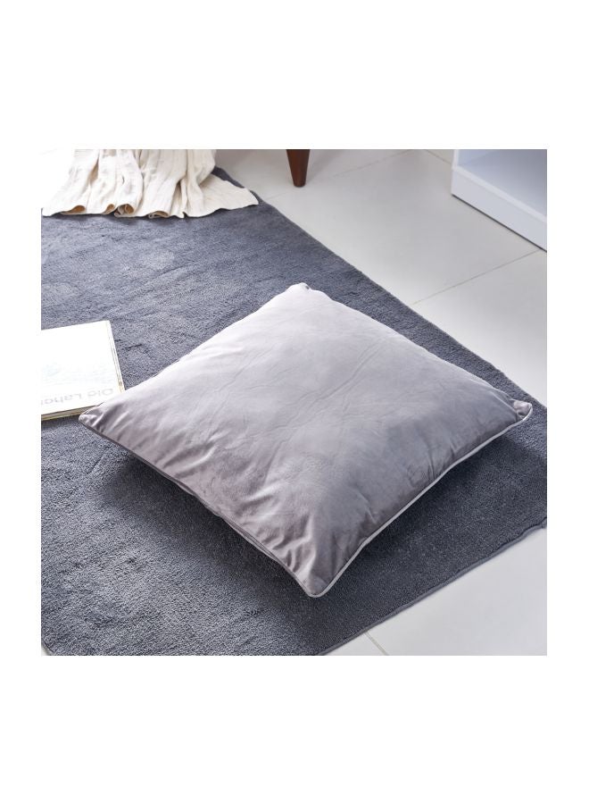 Home Box Dove Filled Cushion Polyester Grey 65x65cm  - Image 2