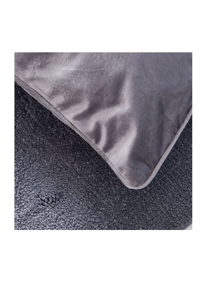 Home Box Dove Filled Cushion Polyester Grey 65x65cm  - Image 4