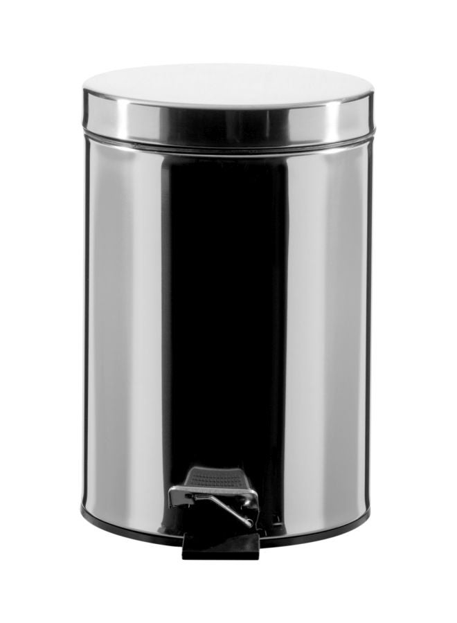 هوم بوكس سلة مهملات بدوّاسة من تمارا أسود/ فضي 12لترات - Image 1