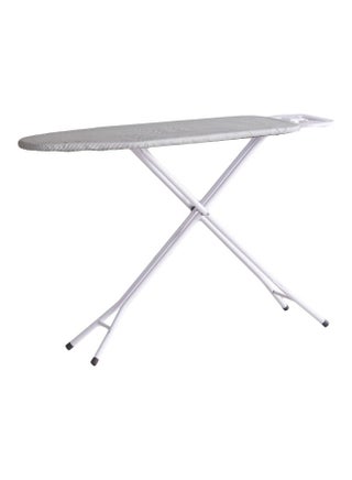 Atlanta Ironing Board With Heat Resistant Cover And Steam Iron Rest Grey/White 110x33x81cm - v1588454011/N37095243A_1