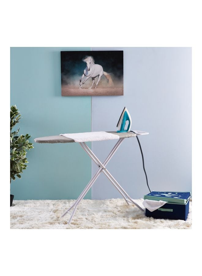 Atlanta Ironing Board With Heat Resistant Cover And Steam Iron Rest Grey/White 110x33x81cm - v1588454011/N37095243A_7