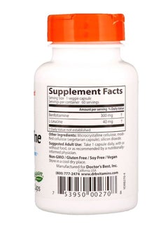 Doctor's BEST Benfotiamine With Benfopure - 60 Veggie Caps 300 Mg  - Image 2