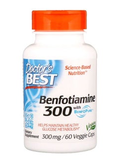 Doctor's BEST Benfotiamine With Benfopure - 60 Veggie Caps 300 Mg  - Image 1