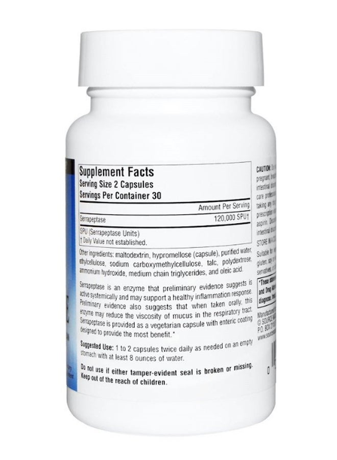 سورس ناتشورالز سيرابيبتاز - 60 كبسولة - Image 2