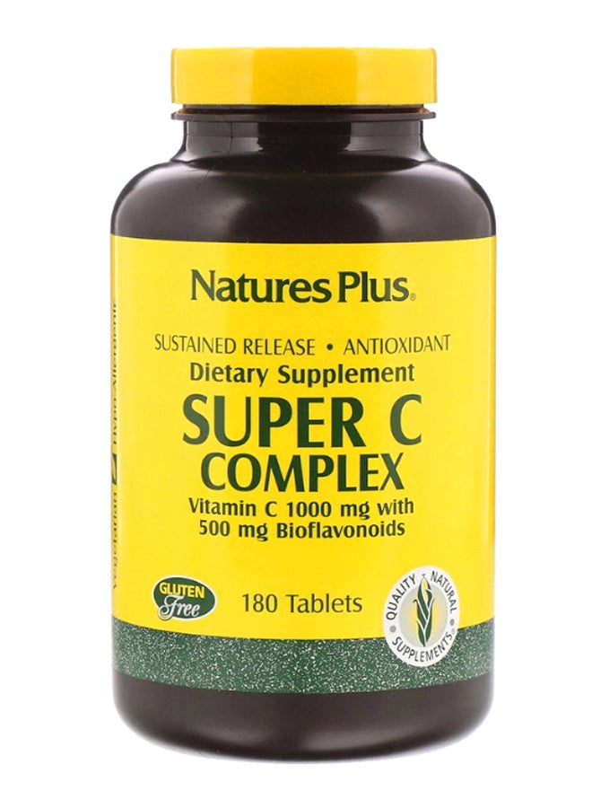 Natures Plus Super C Complex - 180 Tablets - Image 1