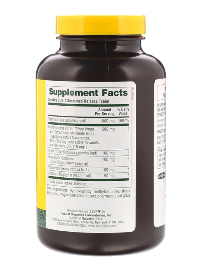 Natures Plus Super C Complex - 180 Tablets - Image 2