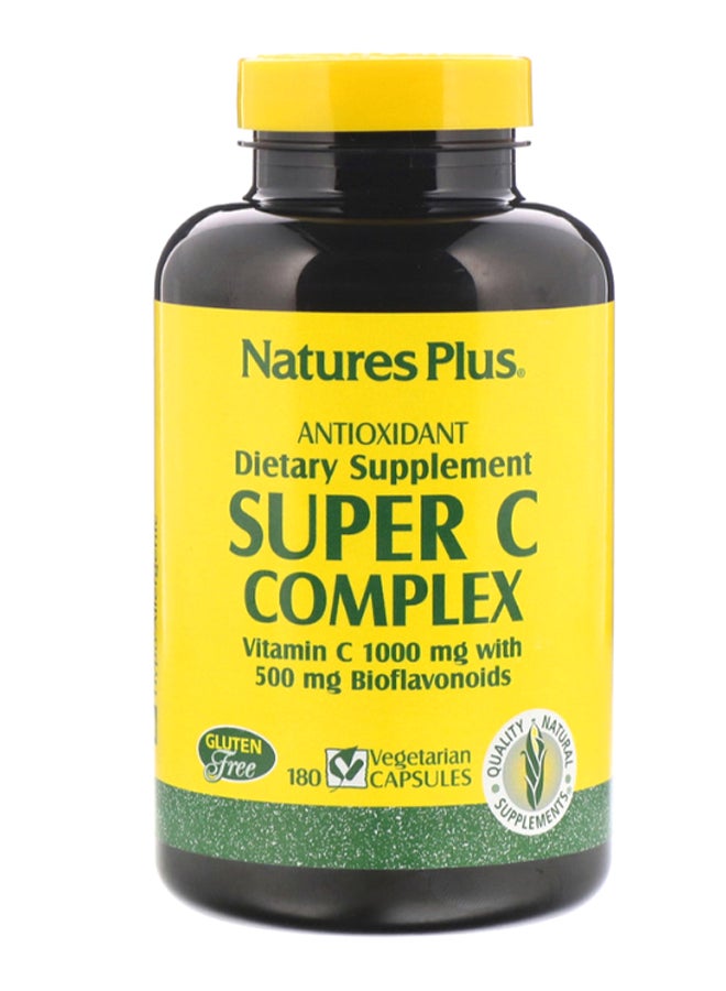 Natures Plus Super C Complex - 180 Vegetarian Capsules - Image 1
