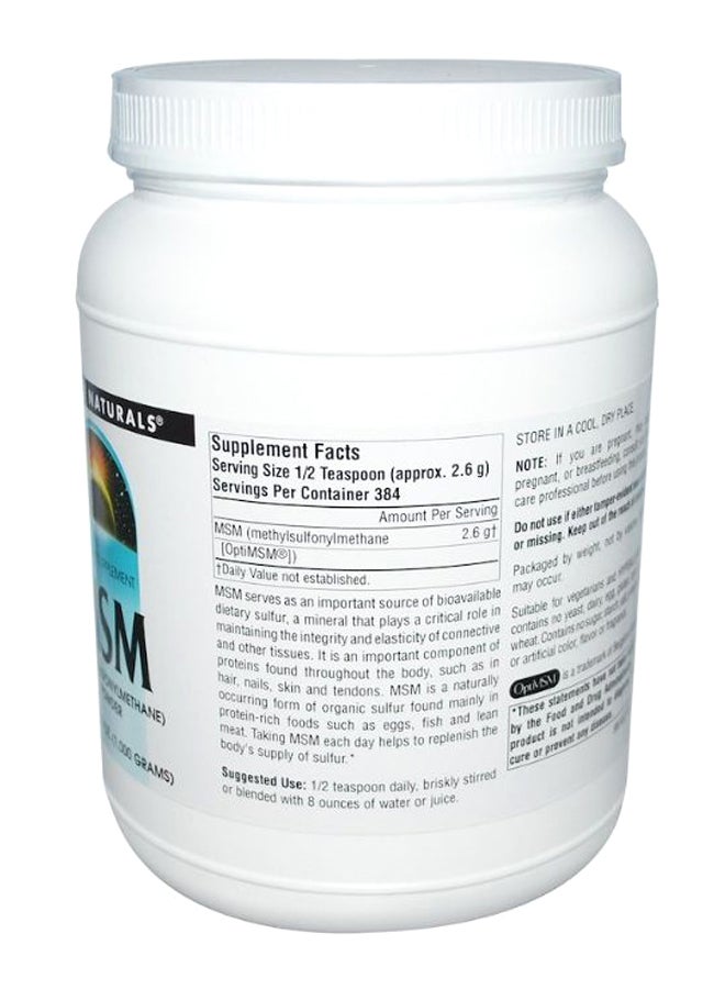 سورس ناتشورالز بودرة بروتين الميثيل سلفونيل ميثان - Image 2