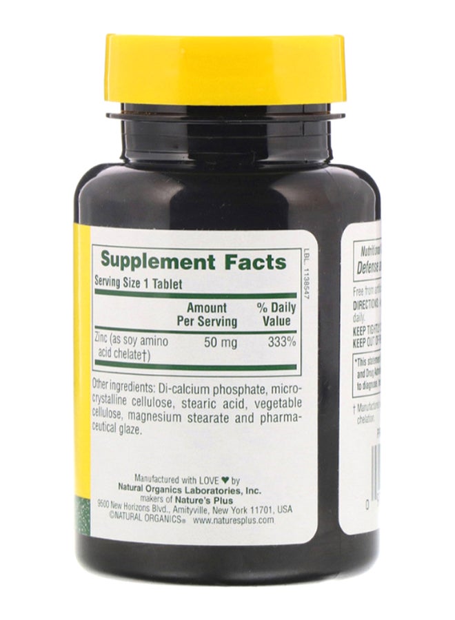 Natures Plus Zinc Dietary Supplement- 90 Tablets - Image 2