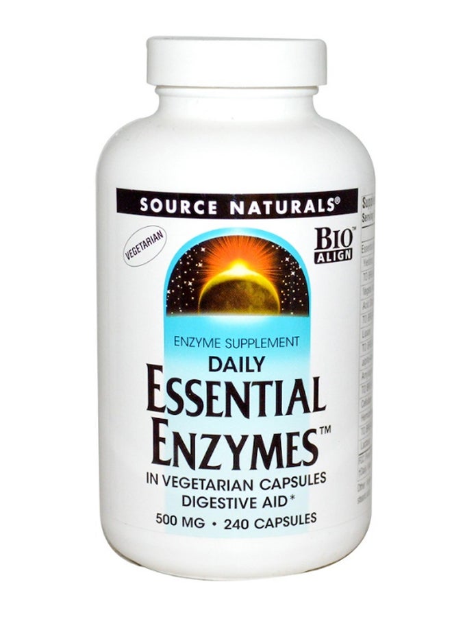 Source Naturals Vegetarian Daily Essential Enzymes Digestive Aid - 240 Tablets  - Image 1