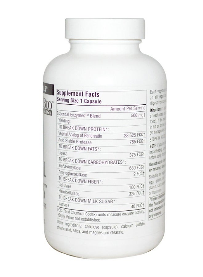 Source Naturals Vegetarian Daily Essential Enzymes Digestive Aid - 240 Tablets  - Image 2