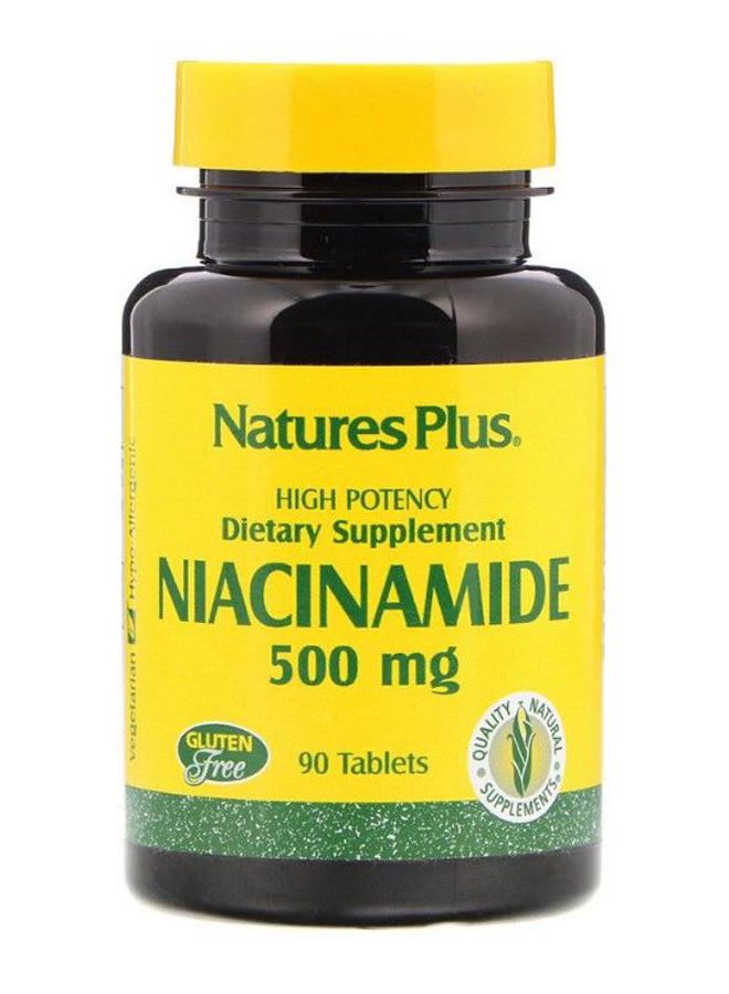 Natures Plus High Potency Niacinamide - 90 Tablets - Image 1