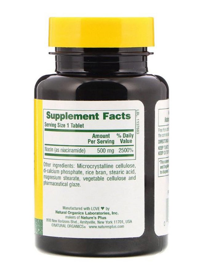 Natures Plus High Potency Niacinamide - 90 Tablets - Image 2